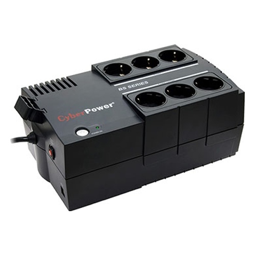 купить Резервный ИБП, CyberPower BS450E, выходная мощность 450VA/270W, AVR, USB, 6 выходных разъемов типа S                                                                                                                                                       в Алматы