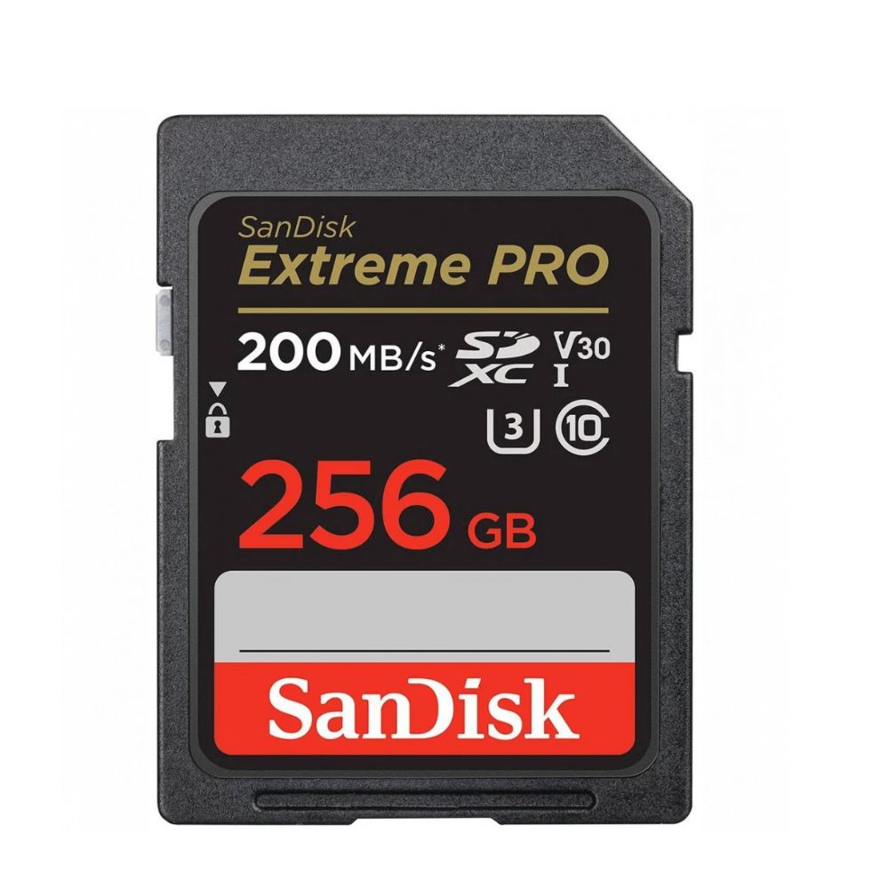 Купить SANDISK Extreme PRO 256GB microSDXC + 2 years RescuePRO Deluxe up to 200MB/s & 140MB/s Read/Write speeds, UHS-I, Class 10, U3, V30 в Алматы