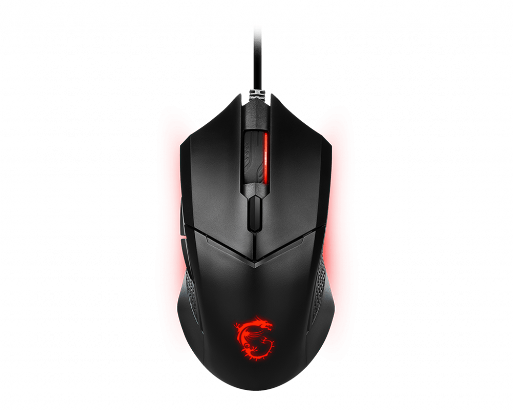 купить Мышь MSI Clutch GM08 GAMING Mouse USB2.0/RGB подстветка /кабель 2м/Черный в Алматы