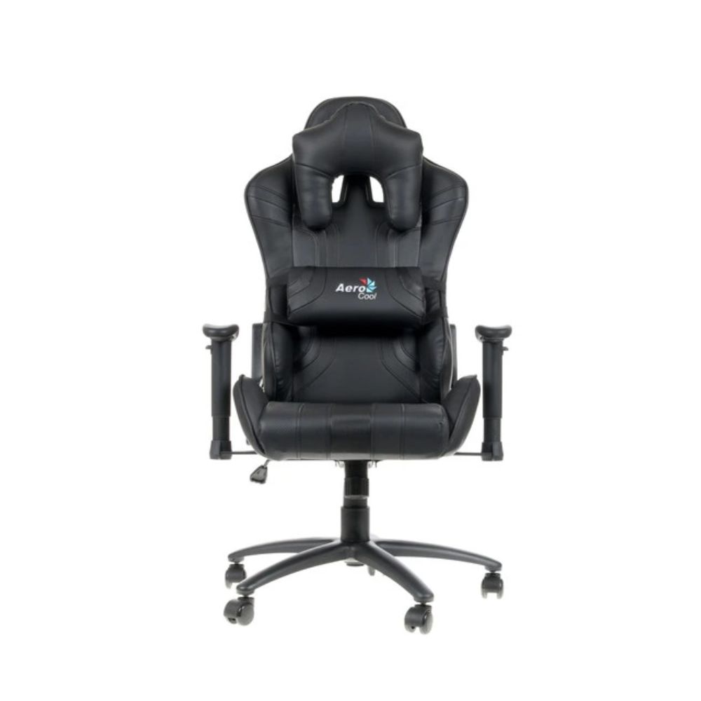 Купить Кресло геймерское Aerocool AC120 AIR-B, регулировка высоты, подлокотник, 150 кг, Black в Алматы