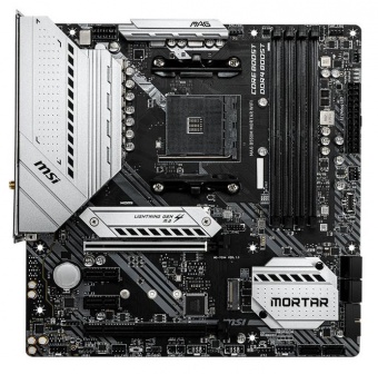 купить Материнская плата MSI MAG B550M MORTAR AM4 B550 4xDDR4 6xSATA3 RAID 2xM.2 HDMI DP mATX в Алматы
