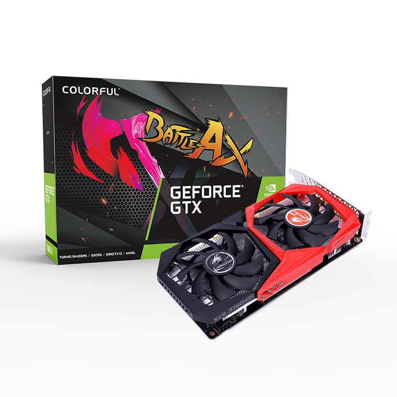 купить Видеокарта Colorful PCI-E NV GTX1650 NB 4G BA2V <4GB, GDDR5, DP HDMI DVI, Boost:1785Mhz> в Алматы