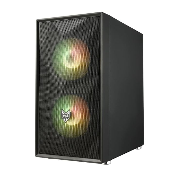 купить Компьютерный корпус FSP CST130A, RGB, Glass, Black, M-ATX в Алматы