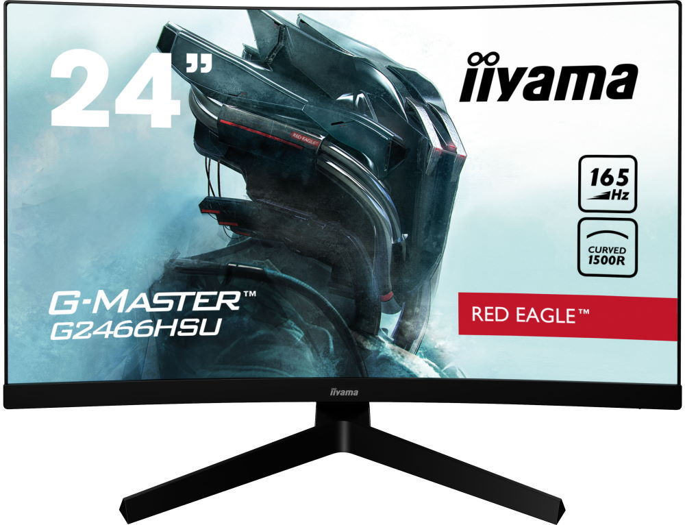 купить Монитор жидкокристаллический Iiyama LCD 23.6" 16:9 1920х1080(FHD) VA, nonGLARE, 250cd в Алматы