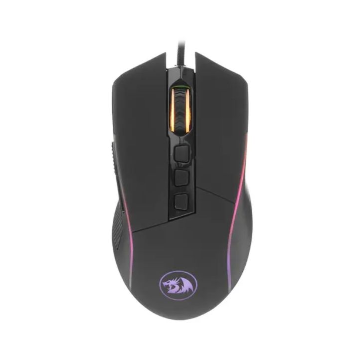 купить Мышь проводная игровая оптическая Redragon Lonewolf 2 RGB, (черный) USB, 10 кнопок,32000 dpi, НОВИНК в Алматы