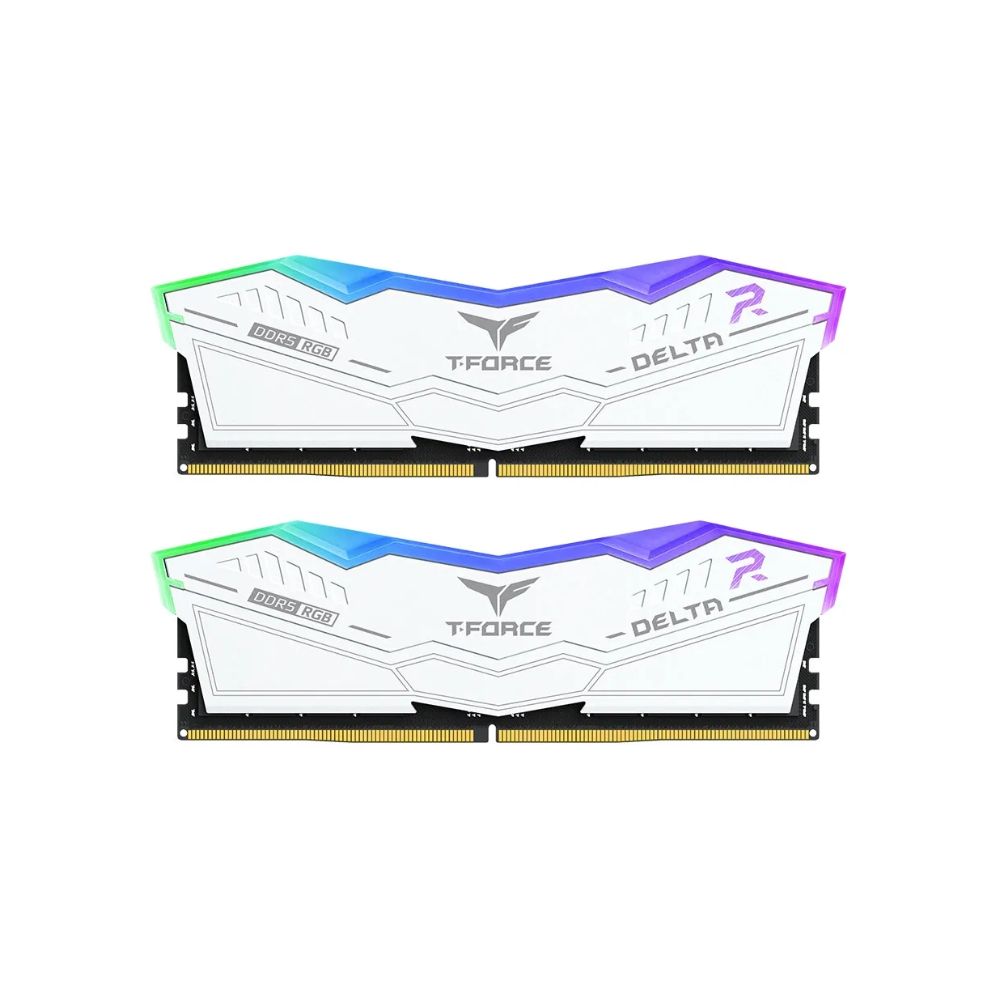 купить Оперативная память 32GB Kit 2x16GB 6000MHz DDR5 Team Group DELTA RGB CL30 FF4D532G6000HC30DC01 White в Алматы