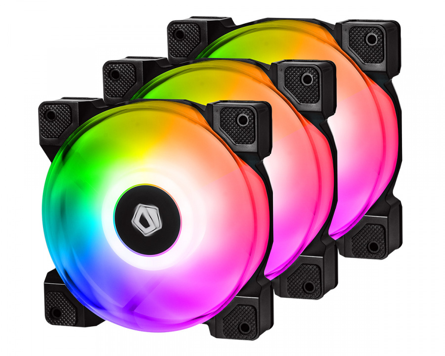купить Вентилятор для корпуса ID-COOLING DF-12025-RGB TRIO в Алматы
