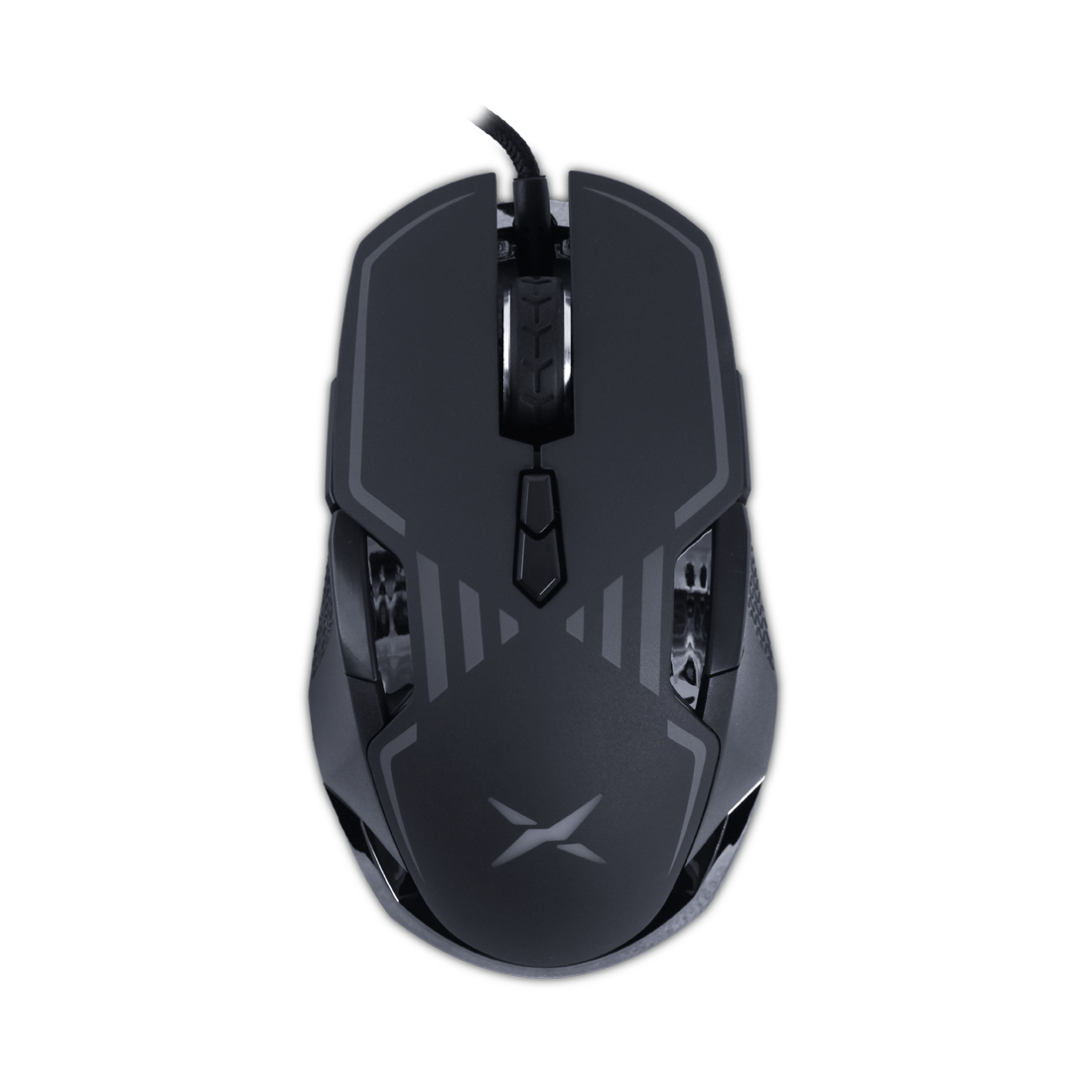 купить Компьютерная мышь, Delux, DLMM-628OUB, Игровая, Оптическая, 1000-16000dpi, 9 функциональных клавиш, Частота сканирования до 1000Hz, Подсветка, Длина кабеля 1,6 метра, Размер: 124*72*43 мм, Чёрный в Алматы