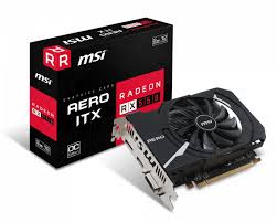 купить Видеокарта MSI Radeon RX 550, 2GB GDDR5 128-bit DVI HDMI DP RX 550 AERO ITX 2G OC в Алматы