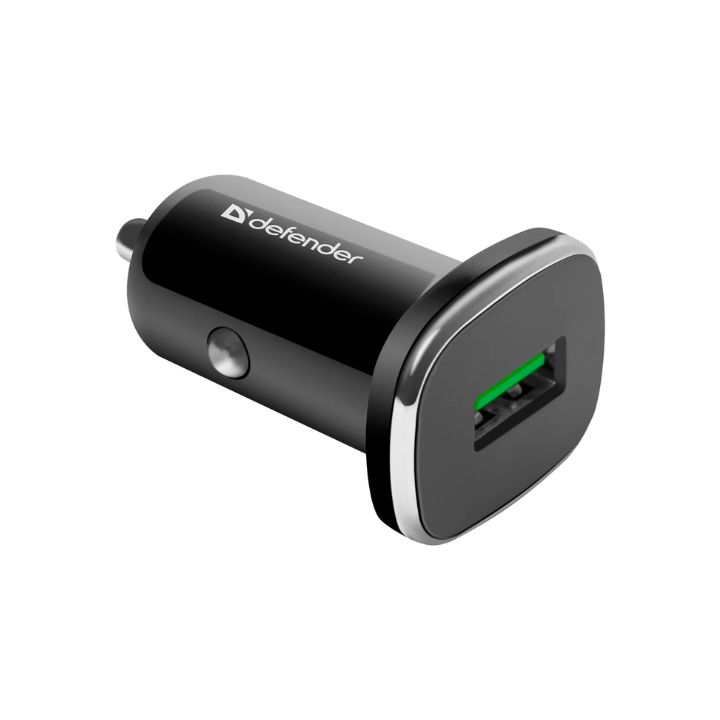 купить Зарядное устройство автомобильное Defender UCA-91 USB QC3.0 черный в Алматы