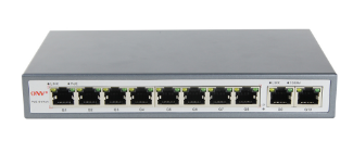 купить Коммутатор PoE GbE  8-портовый ONV POE33108P <8 портов 10/100/1000Mbps PoE 802.3af/at (max 30W на порт),   2 порт Ethernet Uplink 1000Mbps , бюджет мощности PoE 130W> в Алматы