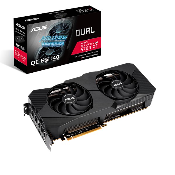 купить Видеокарта ASUS AMD Radeon RX 5700 XT EVO OC 8GB GDDR6 256-bit 1xHDMI 3xDP HDCP DUAL-RX5700X-O8G-EVO в Алматы