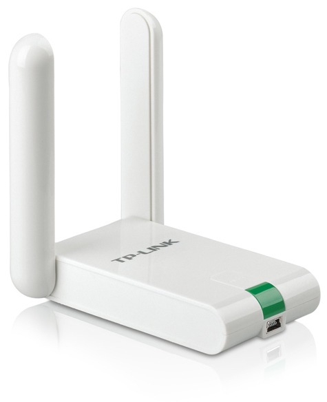 купить Сетевой адаптер беспроводной USB 300M Tp-Link TL-WN822N(RU) <300Mbps Wireless N USB adapter, Atheros,2T2R,2.4GHz,802.11n/g/b, QSS, 2 fixed antennas> в Алматы