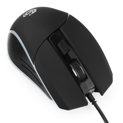 купить Мышь игровая Gembird MG-500, USB, черный, код Survarium, 5 кнопок, 1600 DPI, подсветка,  1.45м в Алматы