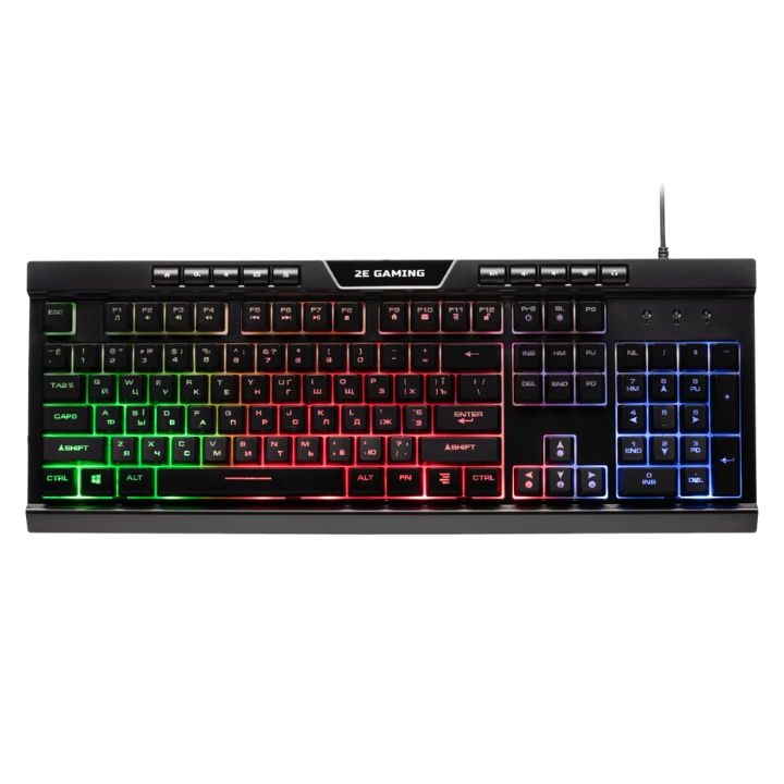 купить Клавиатура игровая 2E GAMING KG300 LED USB Black в Алматы