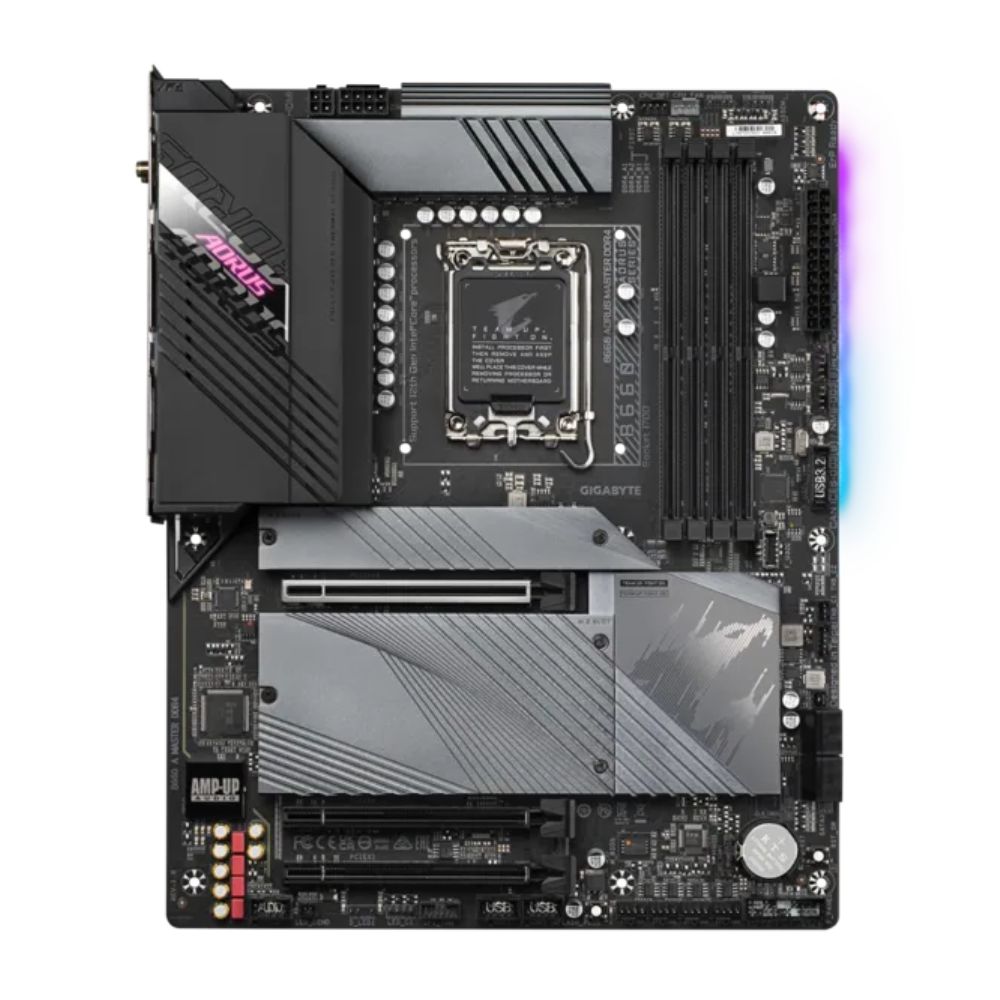 купить Материнская плата Gigabyte B660 AORUS MASTER DDR4, LGA1700, PCI-E x 16 4.0, HDMI+DP, 3 x M.2, 4 x SATA в Алматы