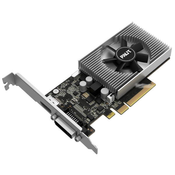 купить Видеокарта, PALIT, GT1030 2048M 4710636269943, NEC103000646-1082F, sDDR4, 64B, DVI, HDMI, Цветная коробка в Алматы
