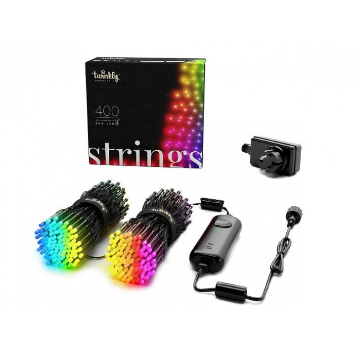 купить Гирлянда Twinkly Strings 400 RGB, Gen II, IP44б  length 32m, black wire в Алматы