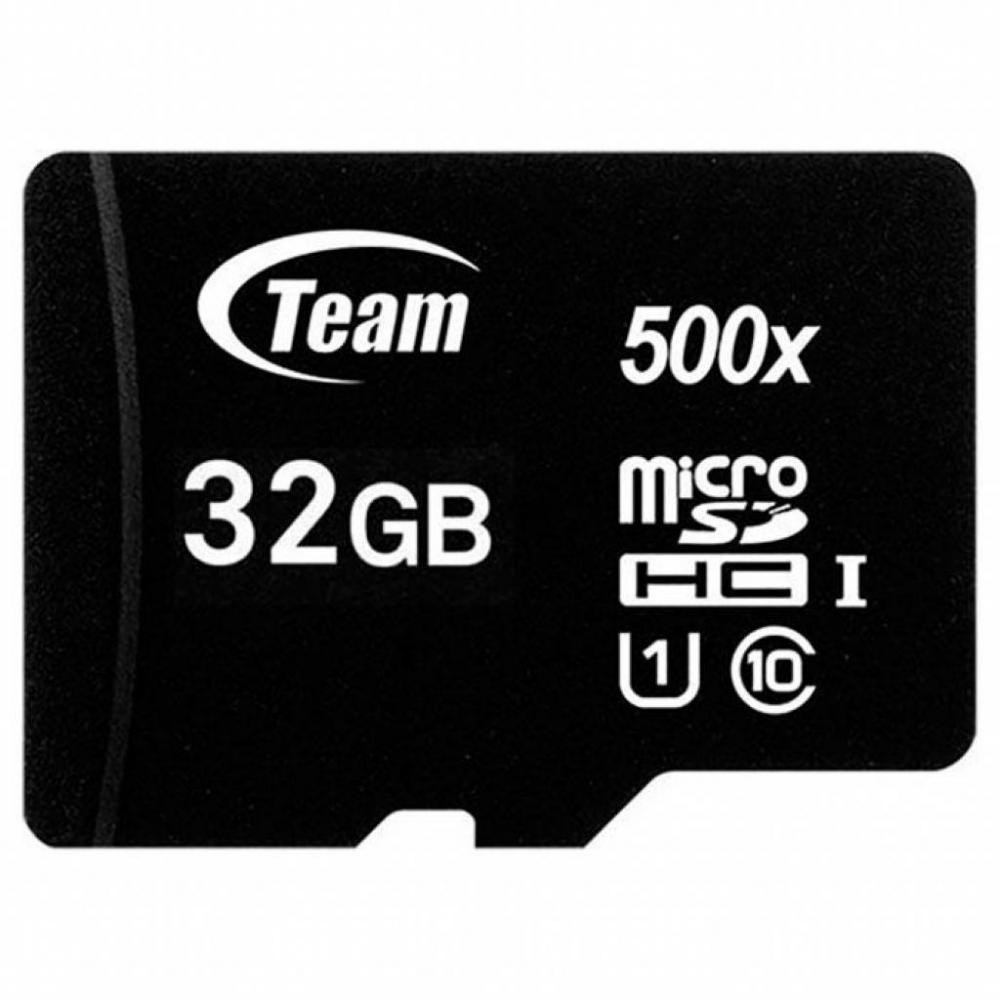 купить Карта памяти Team Group Micro SDHC/SDXC 32GB UHS-I TUSDH32GCL10U02 BLACK, R/W: up to 80/15 MB/s, No Adapter в Алматы