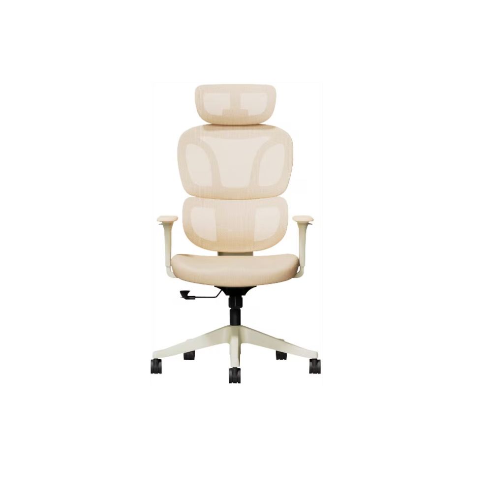 Купить Кресло офисное FlexiSpot BS5C-PRO, регулировка высоты, подлокотник 1D, выдвижная подножка, Cream в Алматы