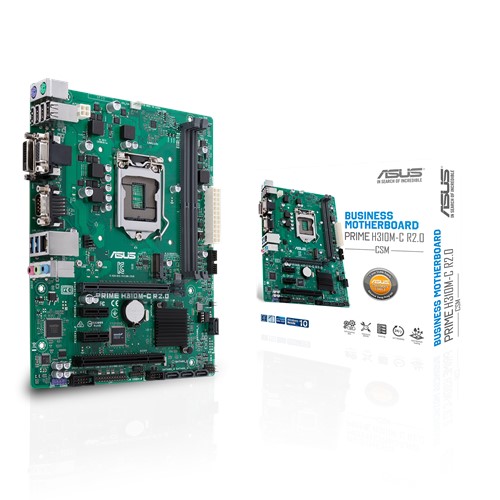 купить Материнская плата ASUS PRIME H310M-C R2.0/CSM LGA 1151 2xDDR4 2666/2400/2133MHz 4xSATA6Gb/s, 1xM.2 Socket 3, 1xCOM, 1xPCIe 3.0/2.0 x16 2xPCIe2.0x1 1xPCI, 1xDVI-D 1xD-Sub 2xUSB3.1 Gen 4xUSB2.0 mATX                                                       в Алматы