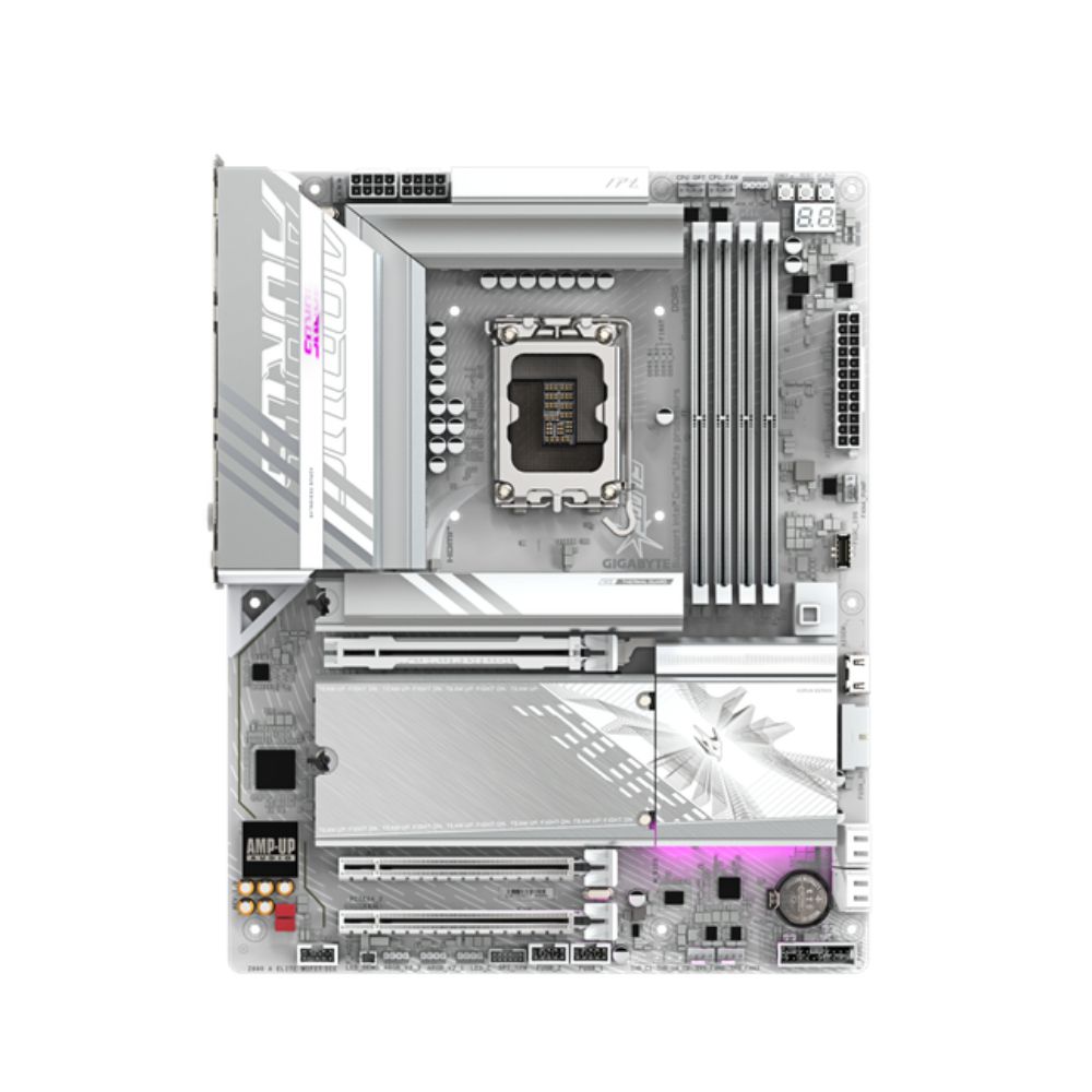 купить MB Socket1851, ATX, iZ890 (DP+HDMI) Gigabyte Z890 AORUS ELITE WF7 ICE, 4DDR5, 3PCIx16 в Алматы