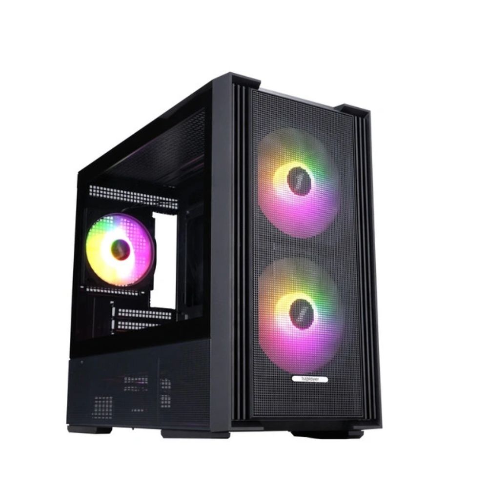 Купить Корпус 1Stplayer AU6-BK, Mini Tower, m-ATX, Black, 1x3.5*/1x2.5*, USB2.0, USB3.0, RGB в Алматы