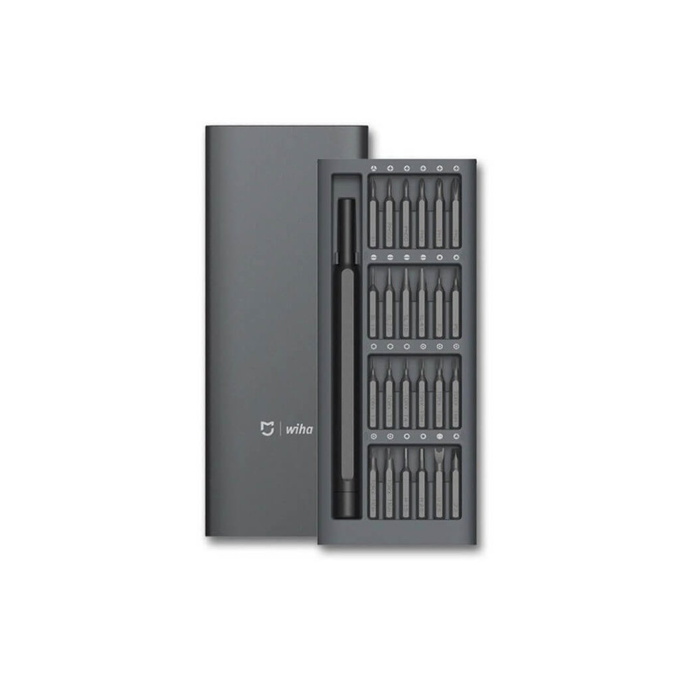 купить Набор отверток, Xiaomi, Wiha DZN4000CN/DZN4002CN, Пластиковый кейс для траспортировки, Механическая, Серый в Алматы