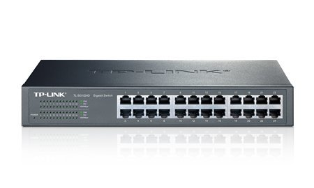 купить Коммутатор GbE 24-портовый Tp-Link TL-SG1024D 24-port Gigabit Switch, Desktop/Rachmount, металический корпус в Алматы