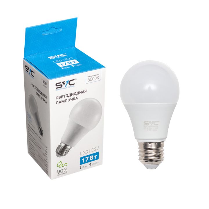 купить Эл. лампа светодиодная SVC LED A70-17W-E27-6500K, Холодный в Алматы