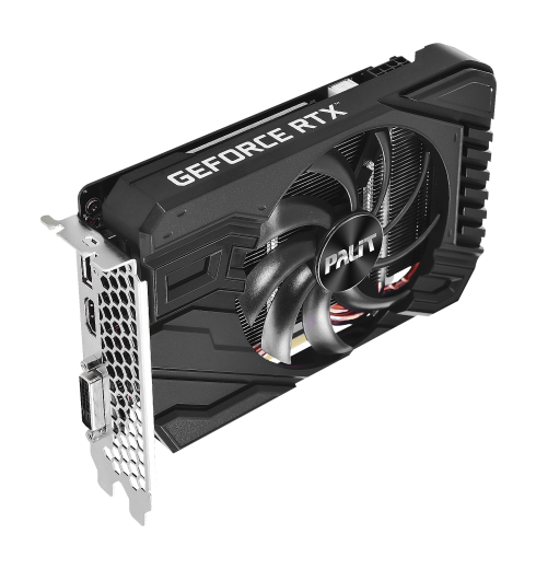 купить Видеокарта, PALIT, RTX2060 STORMX OC 6G 4710636270437, NE62060S18J9-161F, GDDR6, 192bit, DP, HDMI, DVI, Цветная коробка в Алматы