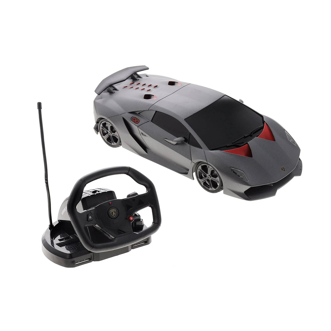 купить Радиоуправляемая машина, RASTAR, 53700-10G, 1:18, Lamborghini Sesto Elemento,  С пультом управления в виде руля, Пластик, 27/40 Mhz в асс., Серый в Алматы