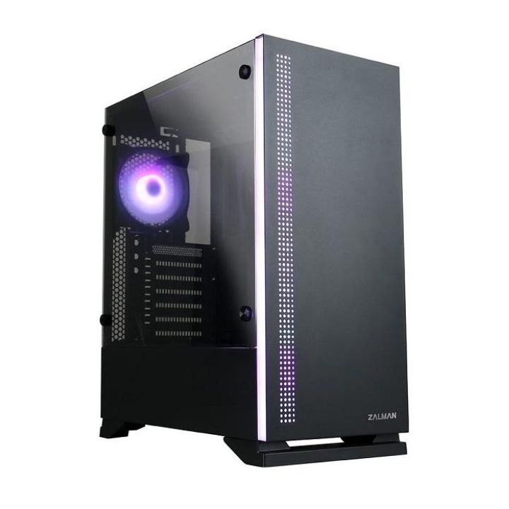 купить Компьютерный корпус Zalman S5, MidT, 2*USB2.0,1*USB3.0, 1*120,1*120 RGB,tempered glass (side panel) в Алматы