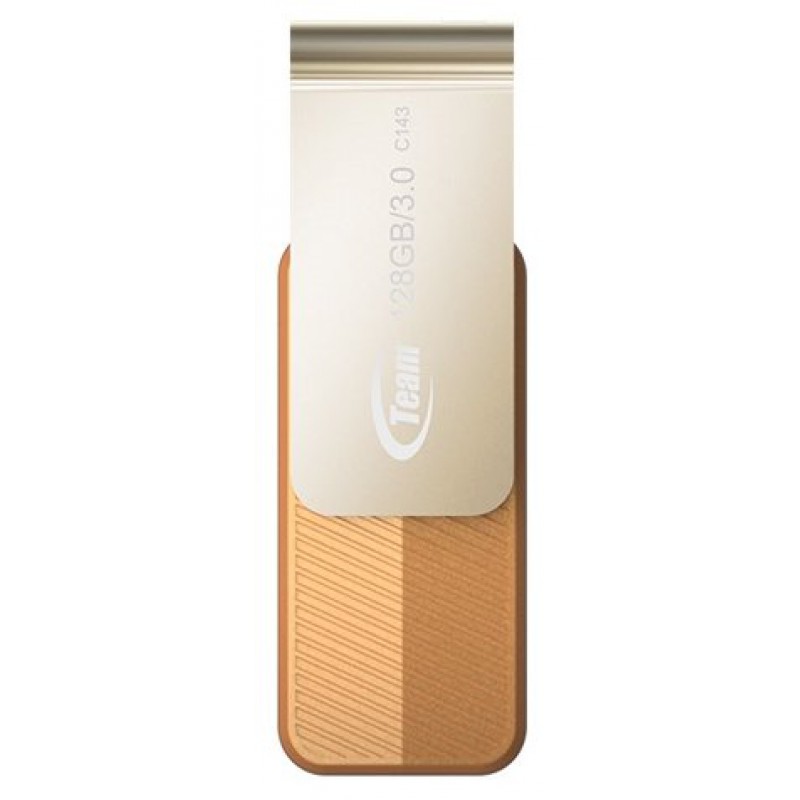 купить Устройство хранения данных Team Group USB 3.0 Flash C143 3.0 FLASH DRIVE 128GB TC1433128GN01 BROWN в Алматы