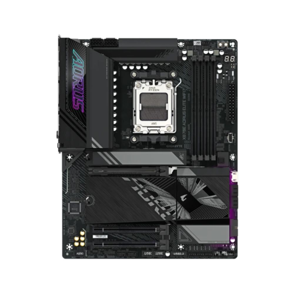 купить MB Socket AM5, ATX, AMD X870E (HDMI), Gigabyte X870E AORUS ELITE WIFI7, 4DDR5, 3PCIx16 в Алматы