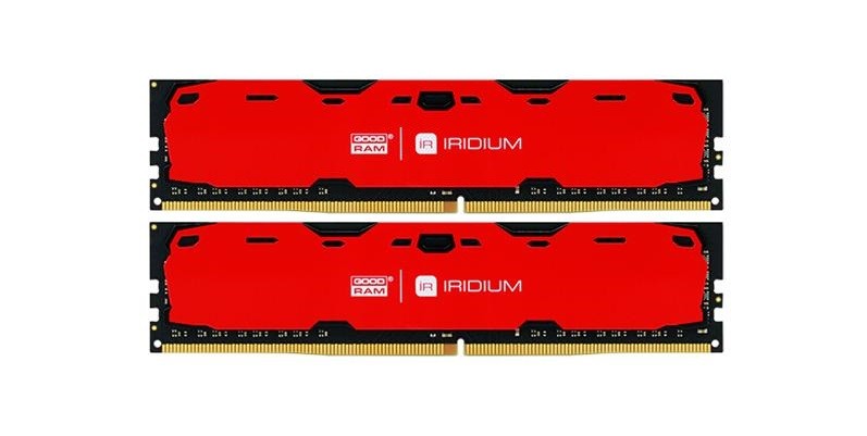 купить Оперативная память 16GB Kit (2x8GB) DDR4 2400Mhz GOODRAM IRDM RED PC4-19200 IR-R2400D464L15S/16GDC в Алматы