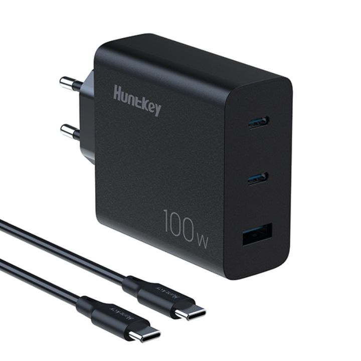 купить Зарядное устройство Huntkey 100W GaN Charger в Алматы