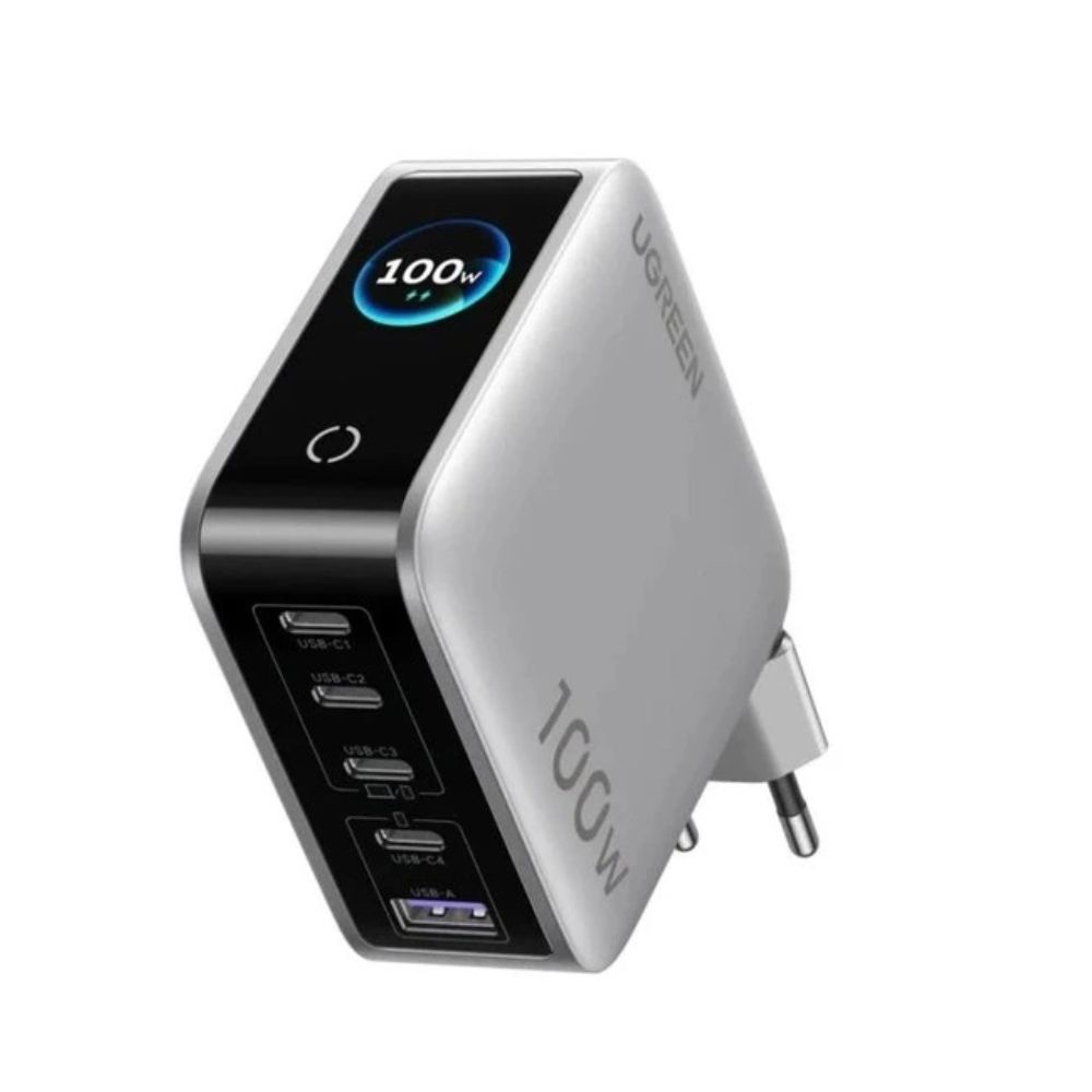 Купить Зарядное устройство UGREEN 65620B X773  100W  5-Port GaN Fast Charger with Smart Display в Алматы