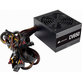 купить Блок питания Corsair CV650, 650W, 12cm fan, Active PFC, 80 Plus Bronze, ATX в Алматы