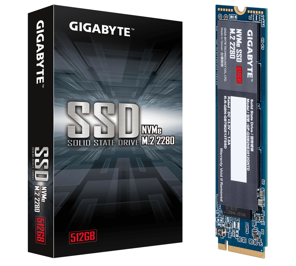 купить Твердотельный накопитель  512GB SSD Gigabyte Форм-Фактор: M.2 2280,  Интерфейс: PCIe Gen3x4 with NVMe, Скорость Чтения/Записи: R31700MB/s, W1550MB/s, GP-GSM2NE3512GNTD в Алматы