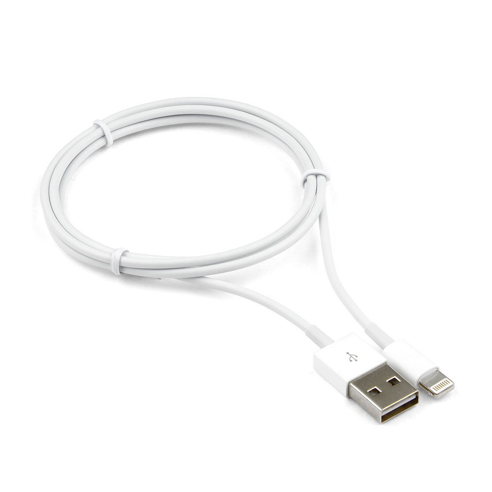 купить Кабель USB Cablexpert CC-USB-AP2MWP AM/Lightning, для iPhone5/6/7/8/X, IPod, IPad, 1м, белый. в Алматы
