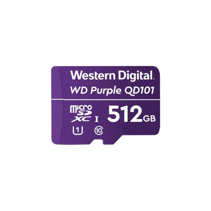 купить Карта памяти 512GB Western Digital Purple MicroSDHC Class 10 WDD512G1P0C в Алматы