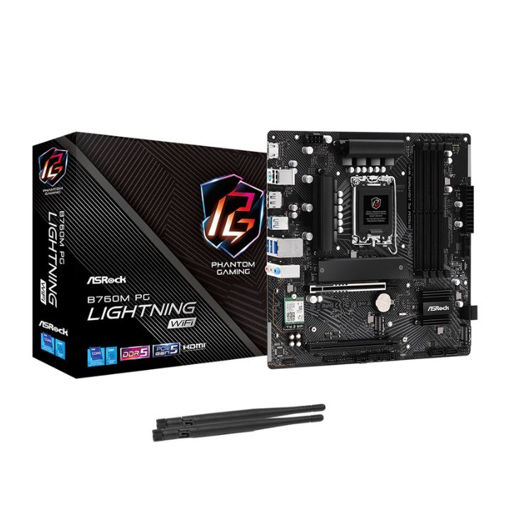 купить Материнская плата ASRock B760M PG LIGHTNING WIFI, LGA1700, B760,&nbsp;DDR5 в Алматы