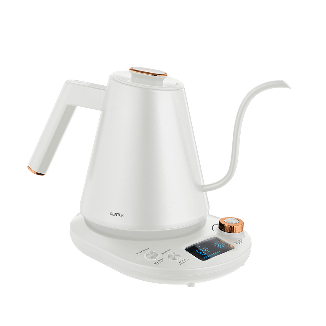 купить Чайник Centek CT-1005 (белый) в Алматы