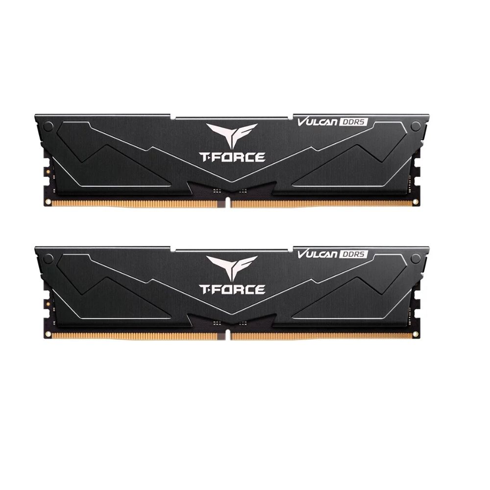 Купить Оперативная память 32GB Kit (2x16GB) 6400MHz DDR5 Team Group (T-FORCE) VULCAN PC5-51200 CL40-40-40-84 1.35V (Gaming + Overclocking Ram) FLBD532G6400HC40BDC01 Black в Алматы