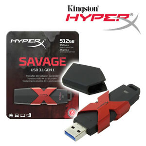 купить USB Флеш  512GB 3.1 Kingston HXS3/512GB металл в Алматы
