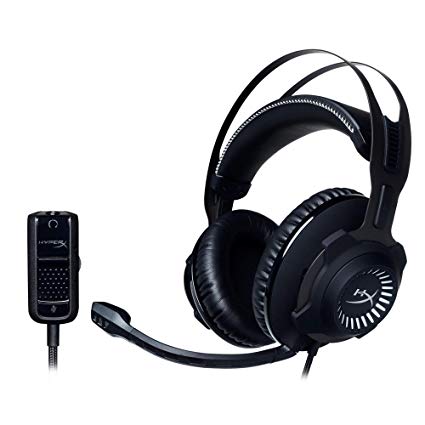 купить Наушники-гарнитура игровые HyperX HX-HSCR-GM Cloud Revolver черный-белый в Алматы