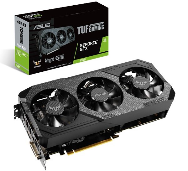 купить Видеокарта ASUS GeForce GTX1660 6Gb GDDR5 192bit 1xDVI 1xHDMI 1xDP HDCP TUF3-GTX1660-A6G-GAMING в Алматы