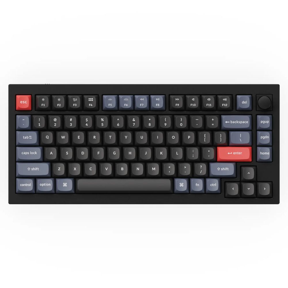 купить Клавиатура Keychron Q1-M3 Black Knob Brown Switch RGB Hot-Swap Gateron G pro Mechanical Q1M3_Keychron в Алматы