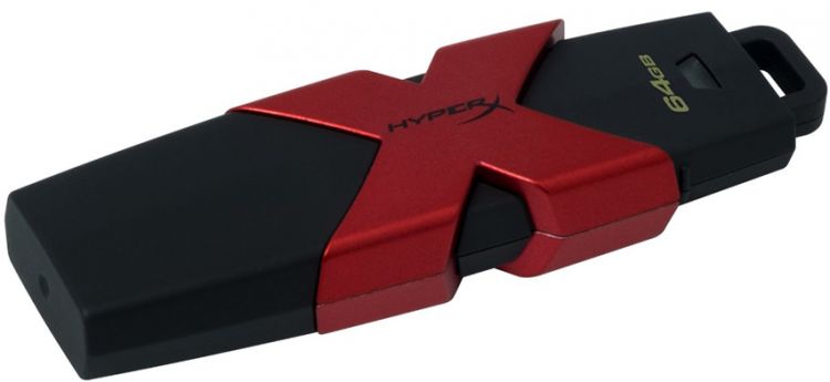 купить USB Флеш 64GB 3.1 Kingston HXS3/64GB черный в Алматы